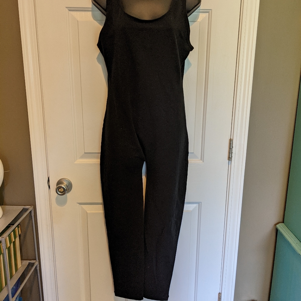 90s full black body suit
